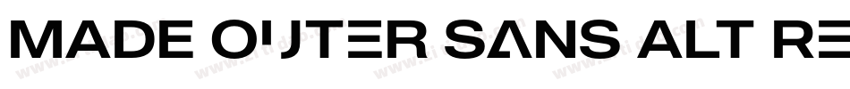 MADE Outer Sans Alt Regular PERSONAL USE字体转换